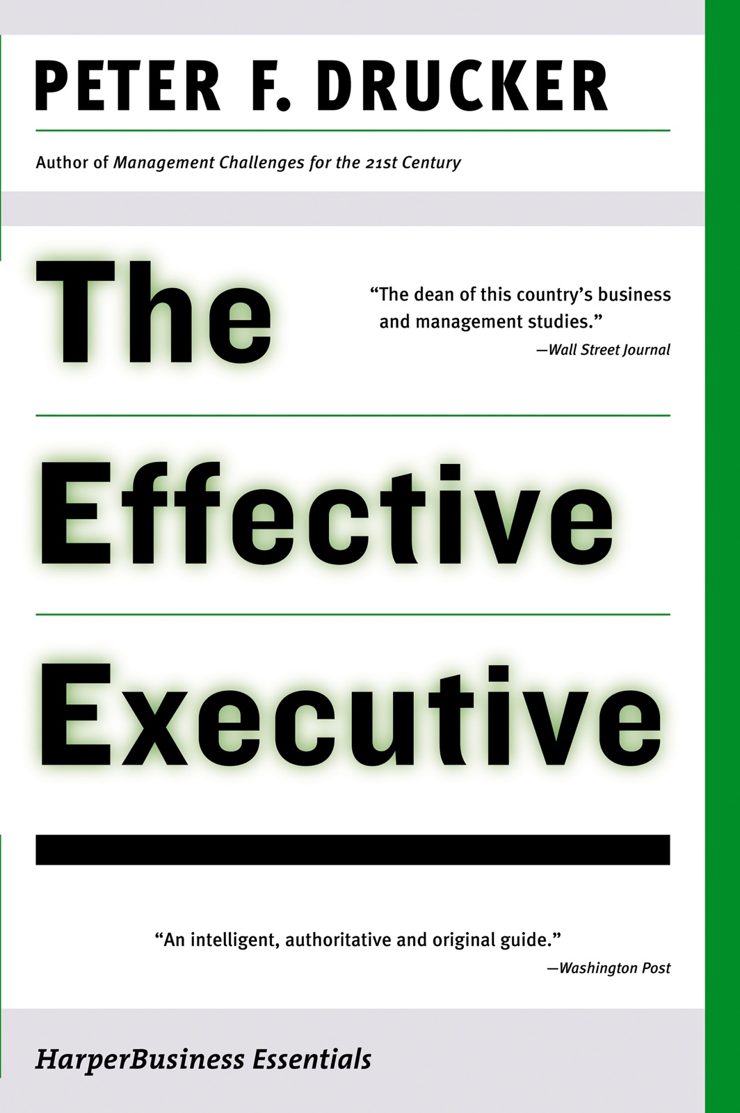 Cover of The Effective Executive by Peter F. Drucker